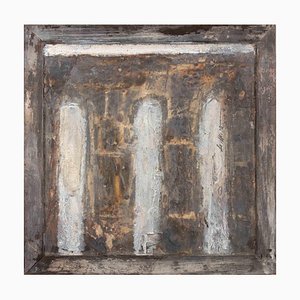 Paolo La Motta, Landscape, Graphite on Paper on Wood, 1998