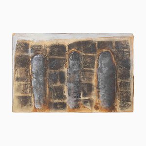 Paolo La Motta, Landscape, Graphite on Paper on Wood, 1998