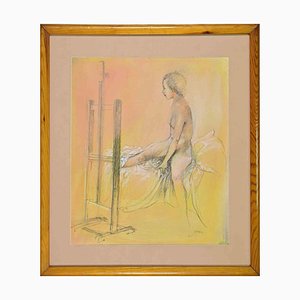 Giovanni Gromo, Nude, Mixed Media, 1980s