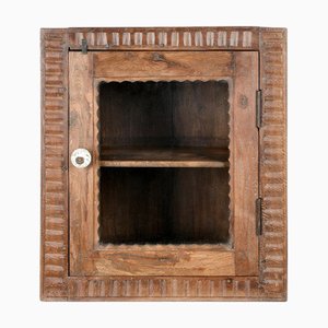 Vetrina da parete o da incasso in legno massello