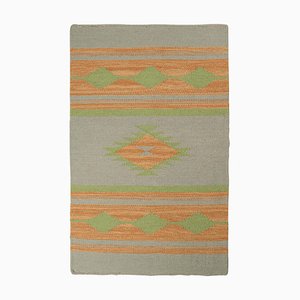 Tribal Style Kilim Rug in Grey from Rug&Kilim