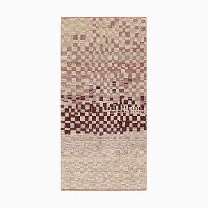 Rug with Pink and Cream Geometric Patterns from Rug&Kilim