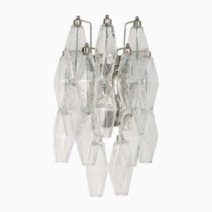 Wandleuchte mit Poliedri aus Muranoglas, Italien, 1990er