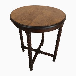 Brutalist Pedestal Table from Charles Dudouyt, 1940s