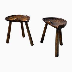 Tripod Shepherds Stools from Le Selou, 1960s, Set of 2