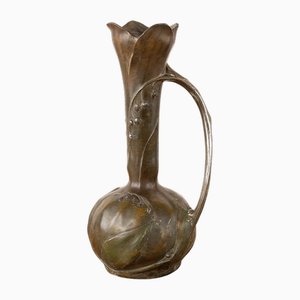 Vase Art Nouveau en Étain de Louis Chalon, 1910s