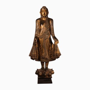 Burmese Artist, Large Mandalay Buddha, 1800s, Wood