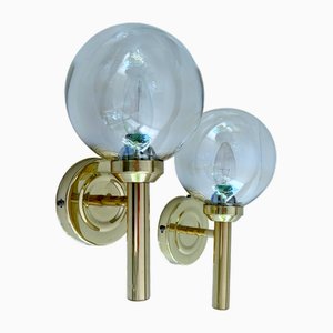 Vintage Glass Sconces from Abo Randers, 1960s, Set of 2
