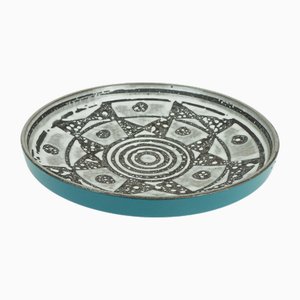 Large Mid-Century Grey and Brown Glazed Ceramic No. 1075-31 Ankara Bowl from Carstens Tönnieshof, 1960s