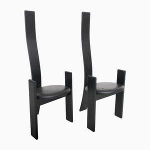 Sedie Golem attribuite a Vico Magistretti per Poggi, anni '60, set di 2 di Vico Magistretti, set di 2