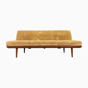 Sofá cama Minerva danesa Mid-Century de teca de Peter Hvidt and Orla Mølgaard Nielsen para France & Søn / France & Daverkosen, años 50
