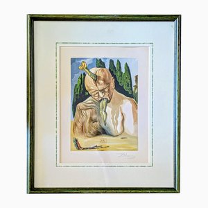 Salvador Dali, The Devil Logician: Enfer 27, Xilografia a colori, anni '60