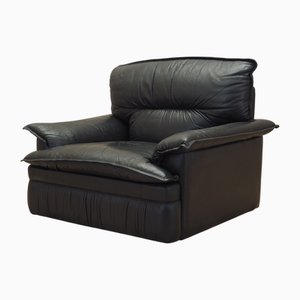 Italian Leather Armchair, Italy, 1960s