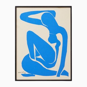 Henri Matisse, Cut Out Nu Bleu I, 1970, Lithograph, Framed
