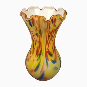 Modern Spotted Murano Glass Vase, 1970s