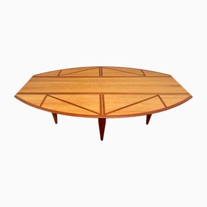 Affusoalato Oval Dining Table by Adolfo Natalini for Driade, Italy, 1990s