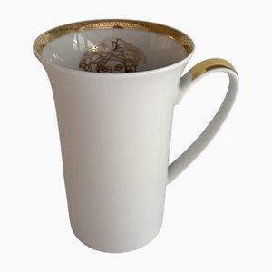 Medallion Meandre D'or Chocolate Cup by Versace for Rosenthal, 1990s