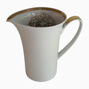 Small Medallion Meandre D'or Jug by Versace for Rosenthal, 1990s