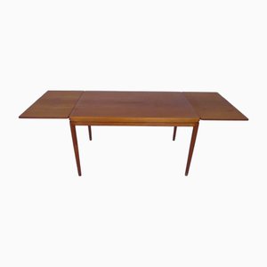 Ausziehbarer Teak Esstisch von Johannes Andersen für Christian Linneberg, Dänemark, 1960er