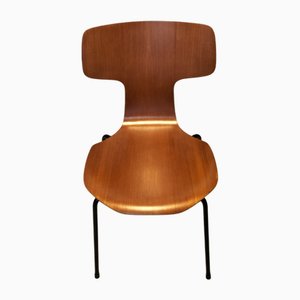 Model 3300 Chair in Teak by Arne Jacobsen for Fritz Hansen, 1955