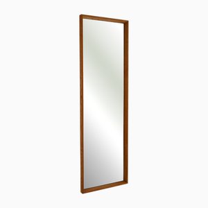 Scandinavian Rectangular Oak Mirror, 1960s
