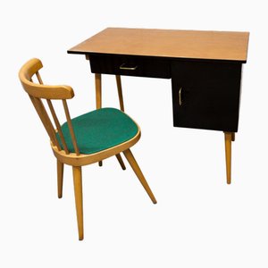 Desk and Chair from Baumann, 1960s, Set of 2