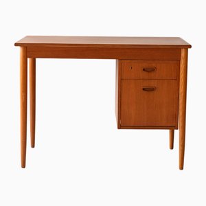 Skandinavischer Vintage Schreibtisch mit verstellbaren Schubladen, 1950er