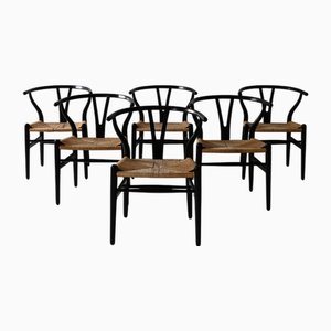 CH24 Stühle von Hans Wegner von Carl Hansen & Søn, 1950er, 6er Set