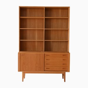 Vintage Scandinavian Oak Bookcase, 1960s