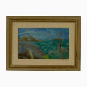 Svän Grandin, Coast, 1960s, Oil on Canvas, Framed