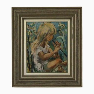 Ebbe Höglund, Tutileroni, 1960s, Oil on Canvas, Framed