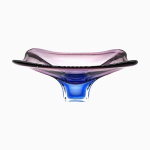 Vintage Sommerso Murano Glass Bowl, 1960s