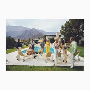 Slim Aarons, Poolside Party, Limited Estate Print, anni '70
