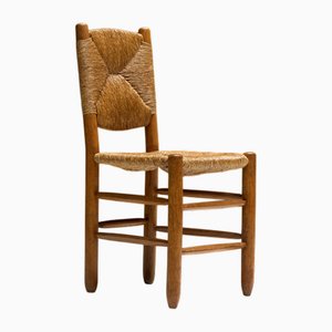 Bauche Dining Chair attributed to Charlotte Perriand for Steph Simon, France, 1950s
