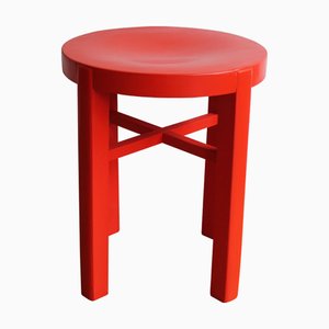 Sgabello modernista rosso, anni '30