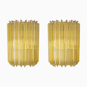 Lampade da parete in vetro di Murano, anni '90, set di 2