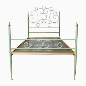 Vintage Italian Wrought Iron Bed, 1960s