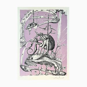 Salvador Dali, Les Songes Drôlatiques de Pantagruel, Planche XIII, 1973, Litografia
