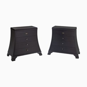 Trapezförmige Kommoden, 2er Set