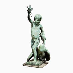 Fontana del fanciullo con rana e oca, inizio XIX secolo