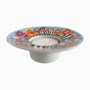 Vintage Hot Flowers Candleholder by Versace for Rosenthal, 1990s