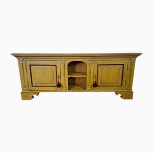 Lacquered Poplar Sideboard, 1980s