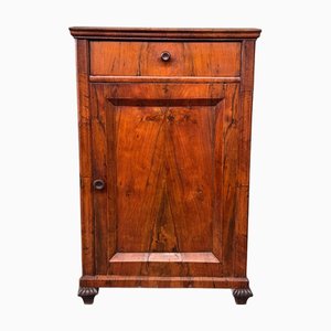 Large Antique Walnut Bedside Table, 1890s