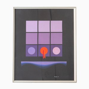 Italian Modern Collage Poster by Angela Trapani, 1981