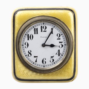 Orologio da tavolo Art Déco con smalti, anni '30