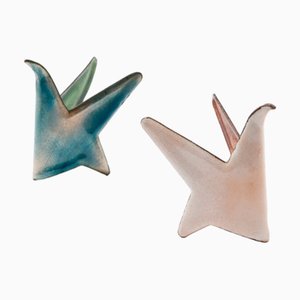 Vogelskulpturen von Gio Ponti & Paolo De Poli, Padua, 1950er, 2er Set