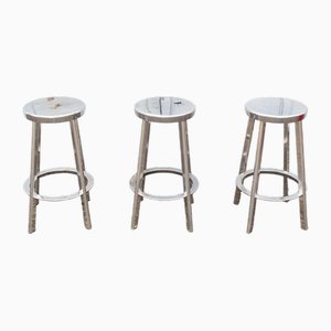 Déjà-Vu Hocker aus Aluminium von Naoto Fukasawa für Magis, 2000er, 3er Set