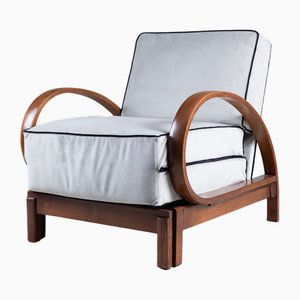 Poltrona letto in stile Art Déco trasformabile di Cerutti