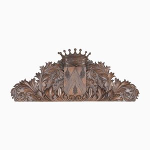 French Carved Overdoor Wall Panel, 1830s