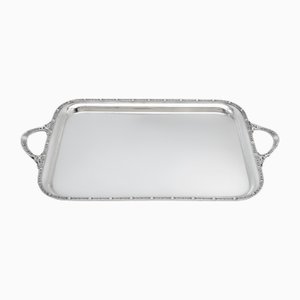 Plateau George V Arts & Crafts en Argent Sterling de Adie Brothers Ltd, Birmingham, Royaume-Uni, 1935